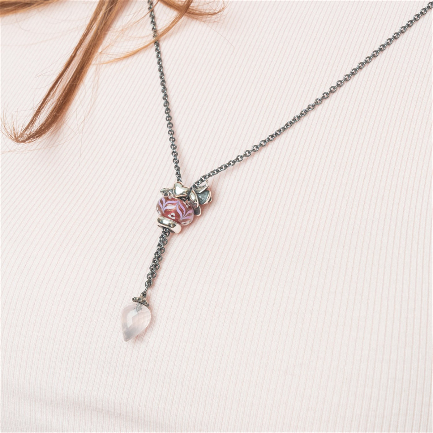 Fantasy Necklace with Rose Quartz