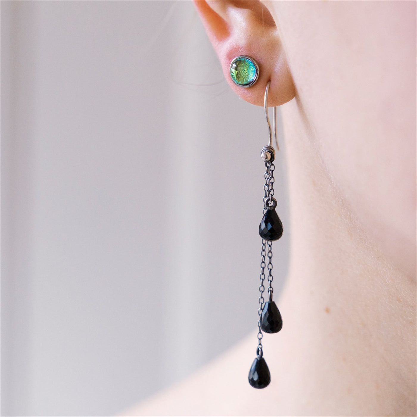 Fancy Facet Earring Drops