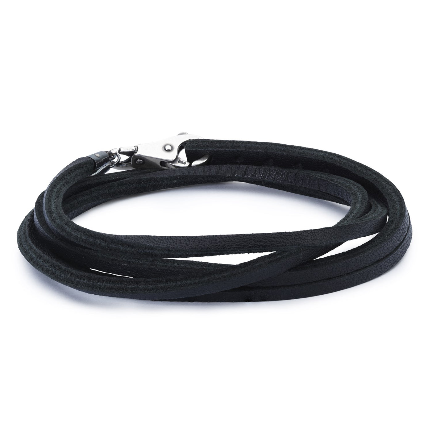 Leather Bracelet Black/Silver